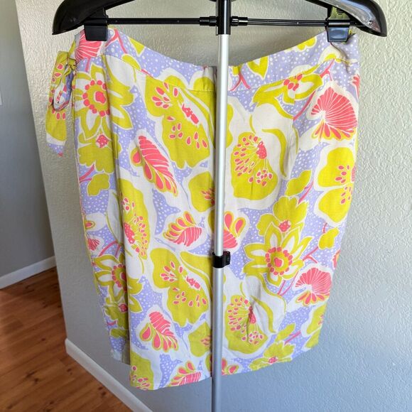 Modcloth Whole Lotta Loveliness Wrap Skirt Floral Tropical Springtime Tulip XL - Picture 5 of 6